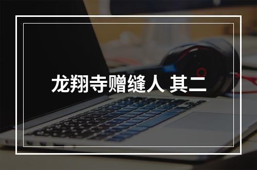 龙翔寺赠缝人 其二