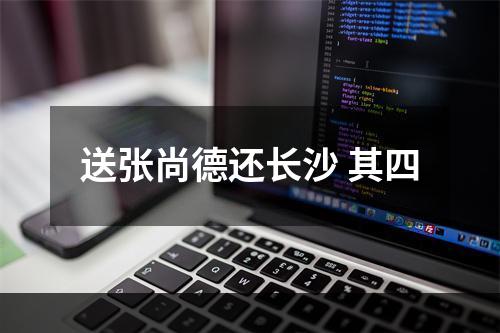 送张尚德还长沙 其四
