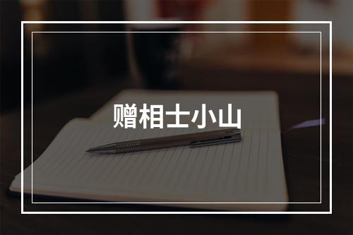 赠相士小山
