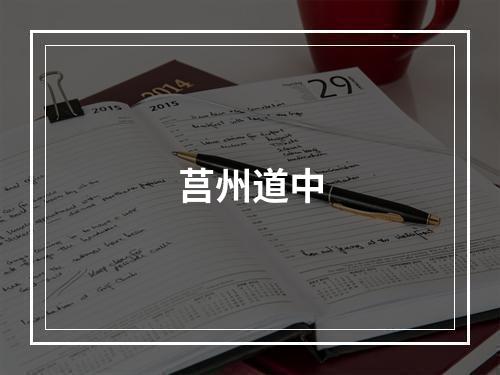 莒州道中