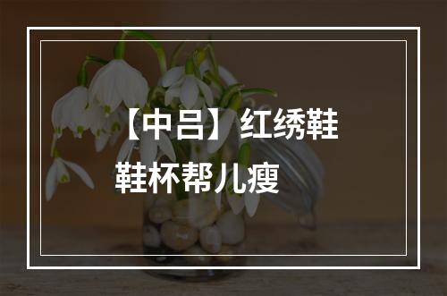 【中吕】红绣鞋 鞋杯帮儿瘦