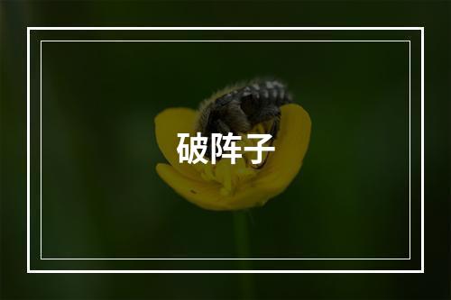 破阵子