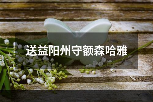 送益阳州守额森哈雅