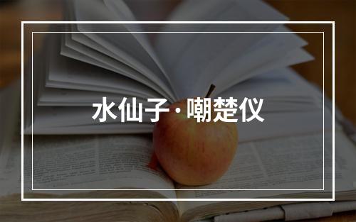 水仙子·嘲楚仪