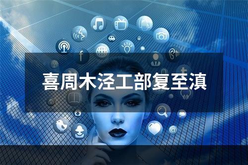 喜周木泾工部复至滇