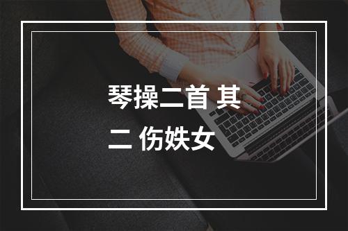 琴操二首 其二 伤妷女