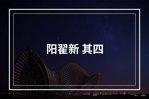 阳翟新 其四