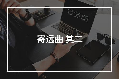 寄远曲 其二