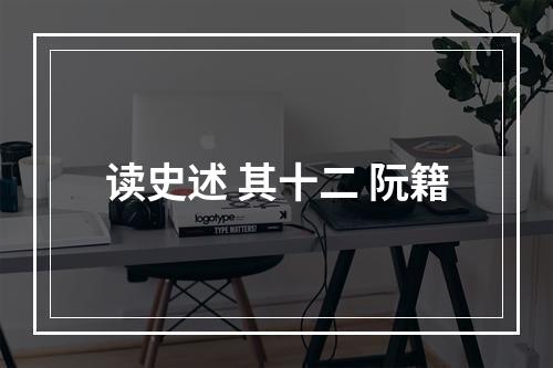 读史述 其十二 阮籍