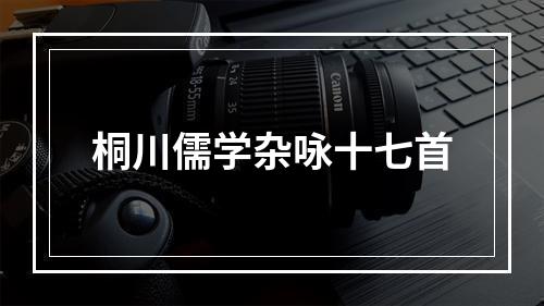 桐川儒学杂咏十七首