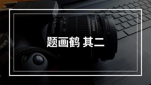 题画鹤 其二