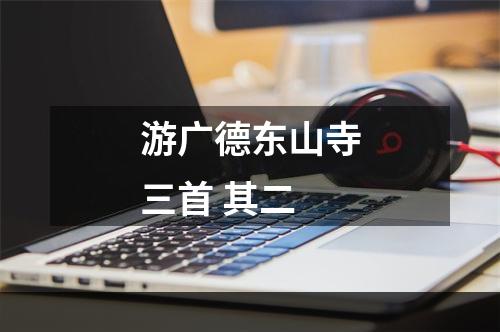 游广德东山寺三首 其二