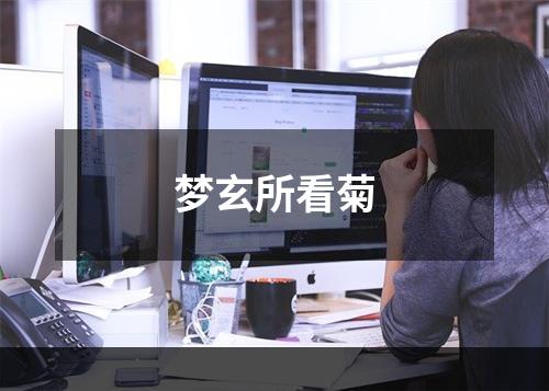 梦玄所看菊