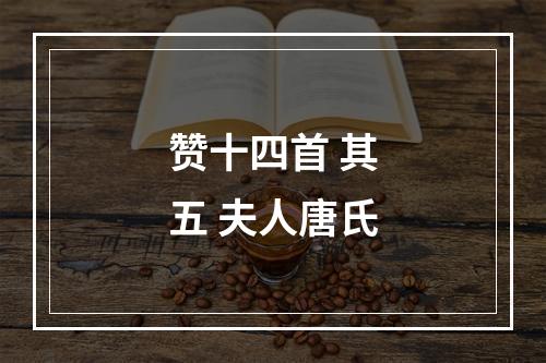 赞十四首 其五 夫人唐氏