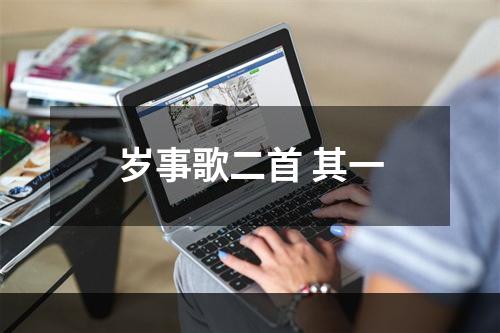 岁事歌二首 其一