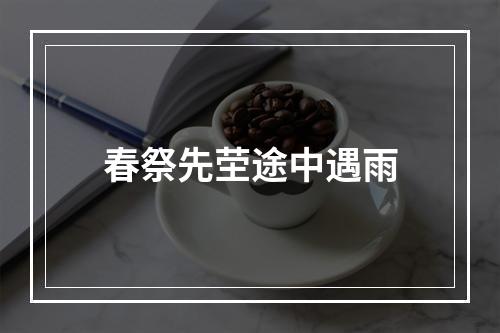 春祭先茔途中遇雨