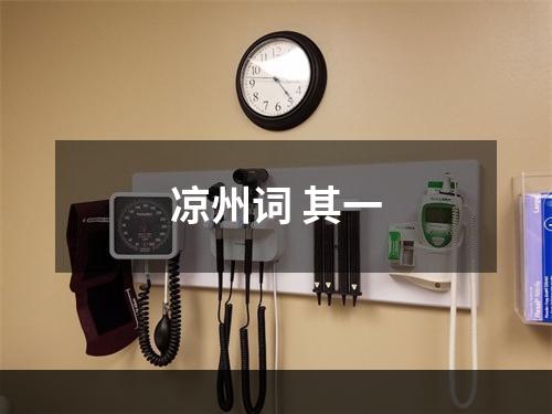 凉州词 其一