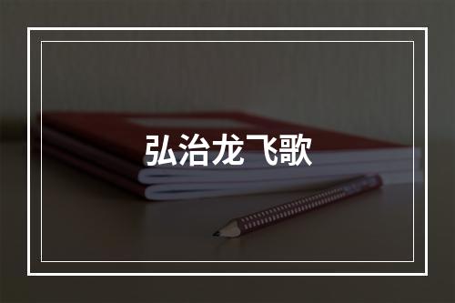 弘治龙飞歌