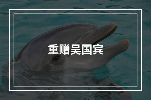 重赠吴国宾