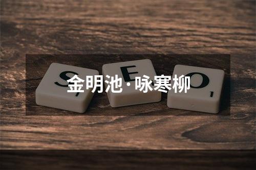 金明池·咏寒柳