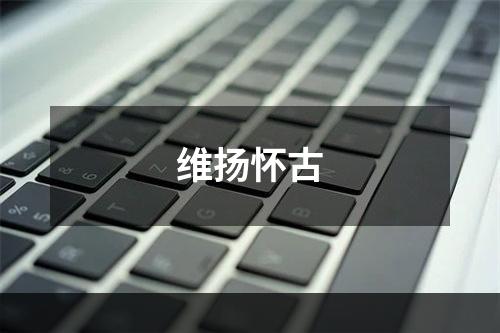 维扬怀古