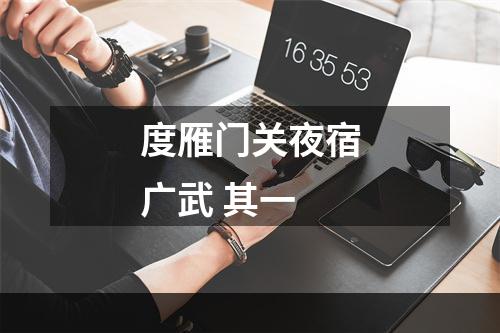 度雁门关夜宿广武 其一