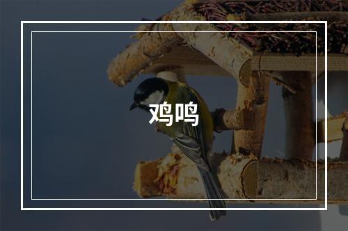 鸡鸣