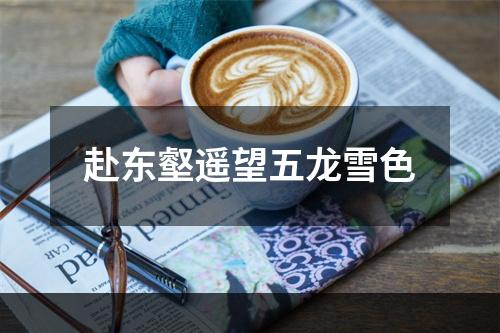 赴东壑遥望五龙雪色