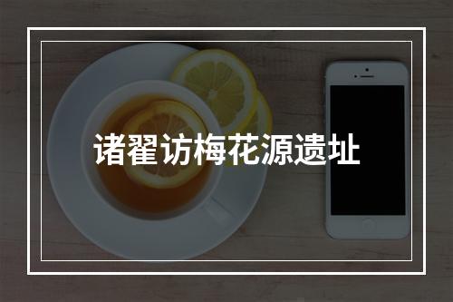 诸翟访梅花源遗址