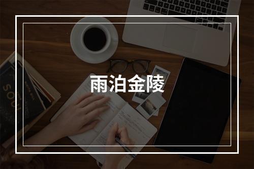 雨泊金陵