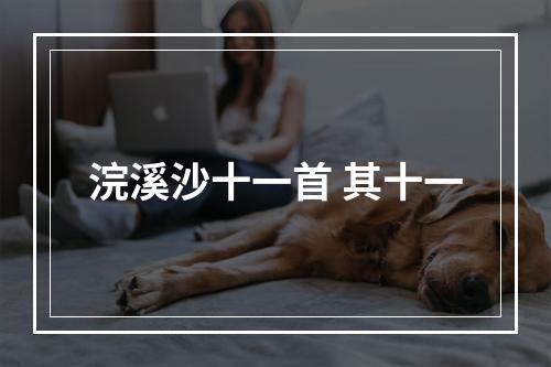 浣溪沙十一首 其十一