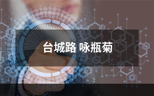 台城路 咏瓶菊