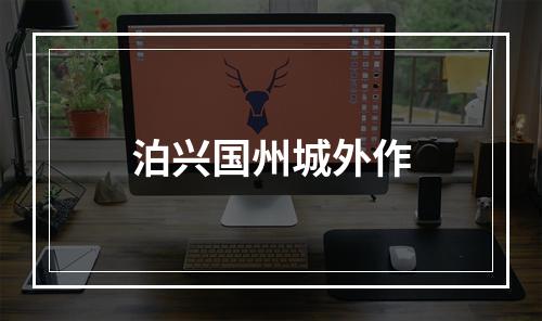 泊兴国州城外作