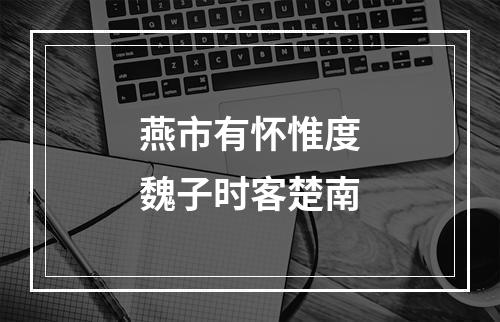 燕市有怀惟度魏子时客楚南