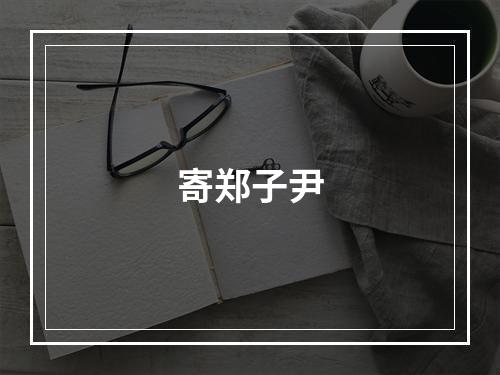 寄郑子尹
