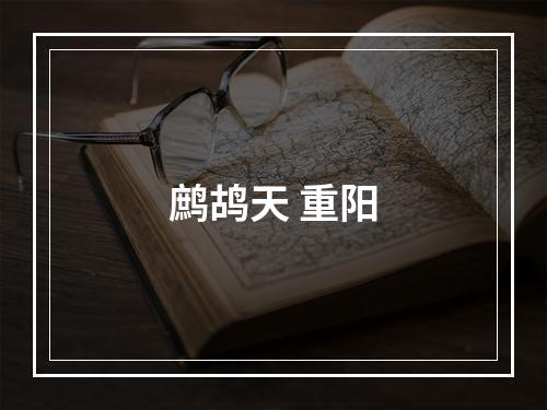 鹧鸪天 重阳