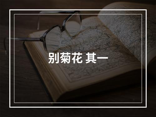 别菊花 其一