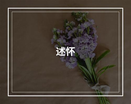 述怀