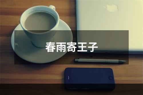 春雨寄王子