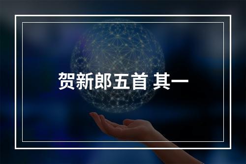 贺新郎五首 其一