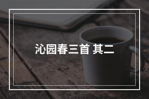 沁园春三首 其二