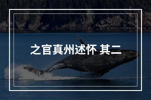之官真州述怀 其二
