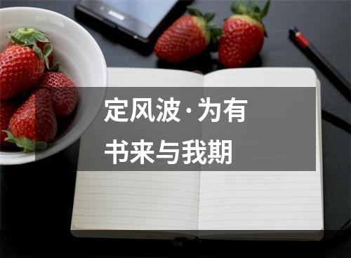 定风波·为有书来与我期