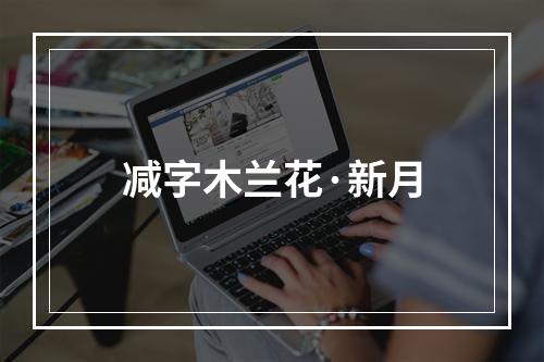 减字木兰花·新月