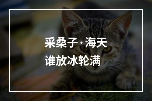 采桑子·海天谁放冰轮满