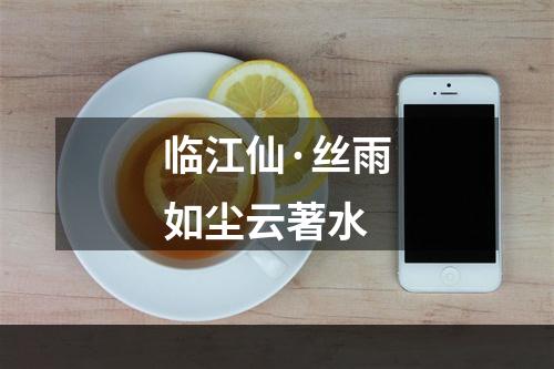 临江仙·丝雨如尘云著水