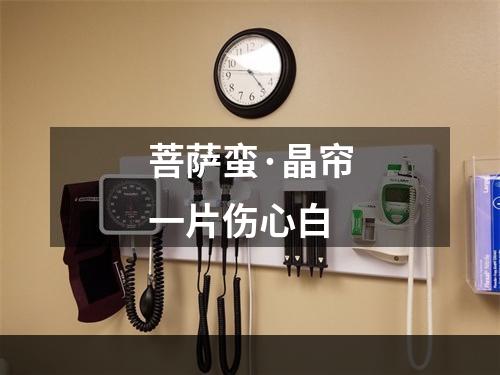 菩萨蛮·晶帘一片伤心白