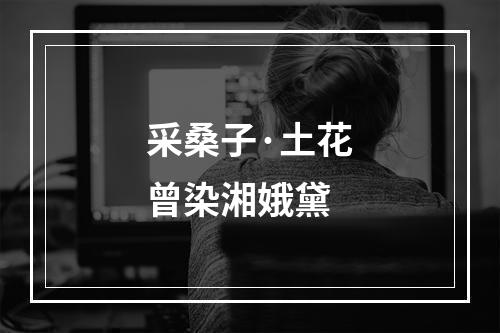 采桑子·土花曾染湘娥黛