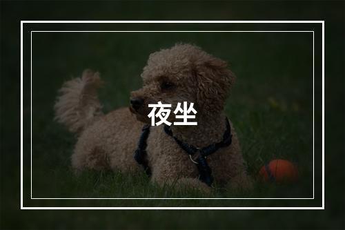 夜坐
