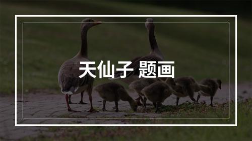 天仙子 题画